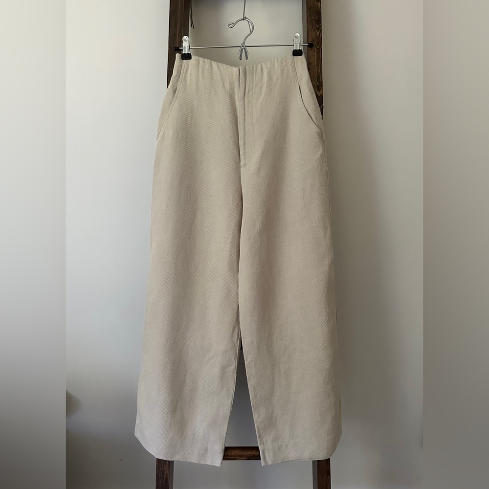 Zara wide leg zip up pants size xs